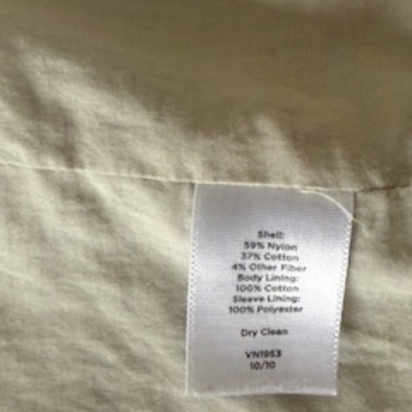 Talbots Woman Size 14W Light Gray Swing Jacket Full Zip 3/4 Sleeve Rain Coat - Picture 6 of 6